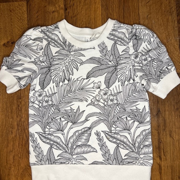 Janie and Jack Palm French Terry Sweatshirt size 6 girls - Picture 1 of 4